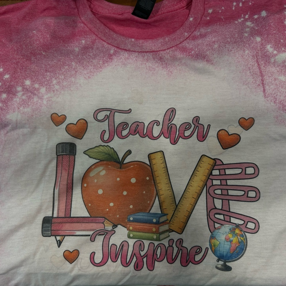 NEW Teacher Cute T Shirt | pink 🎀 | large | teacher gift | so soft | NWOT